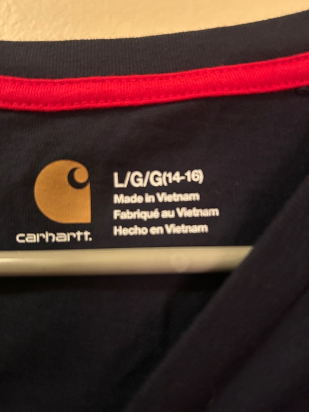 Carhartt Boys L Navy Tee – New With Tags - Picture 2 of 4